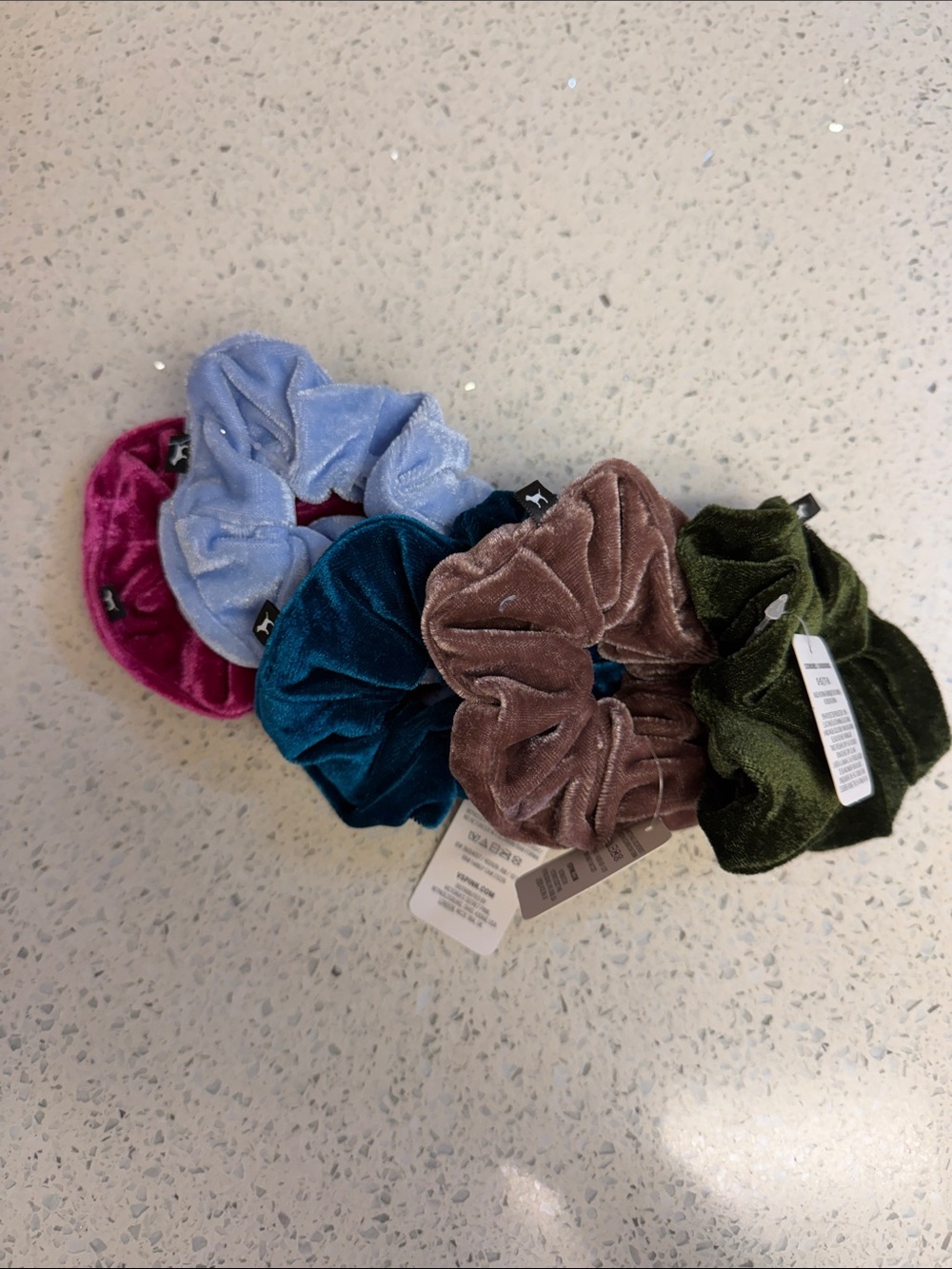 Velvet Scrunchie Set - Multicolor Velvet Hair Accessories for Kids